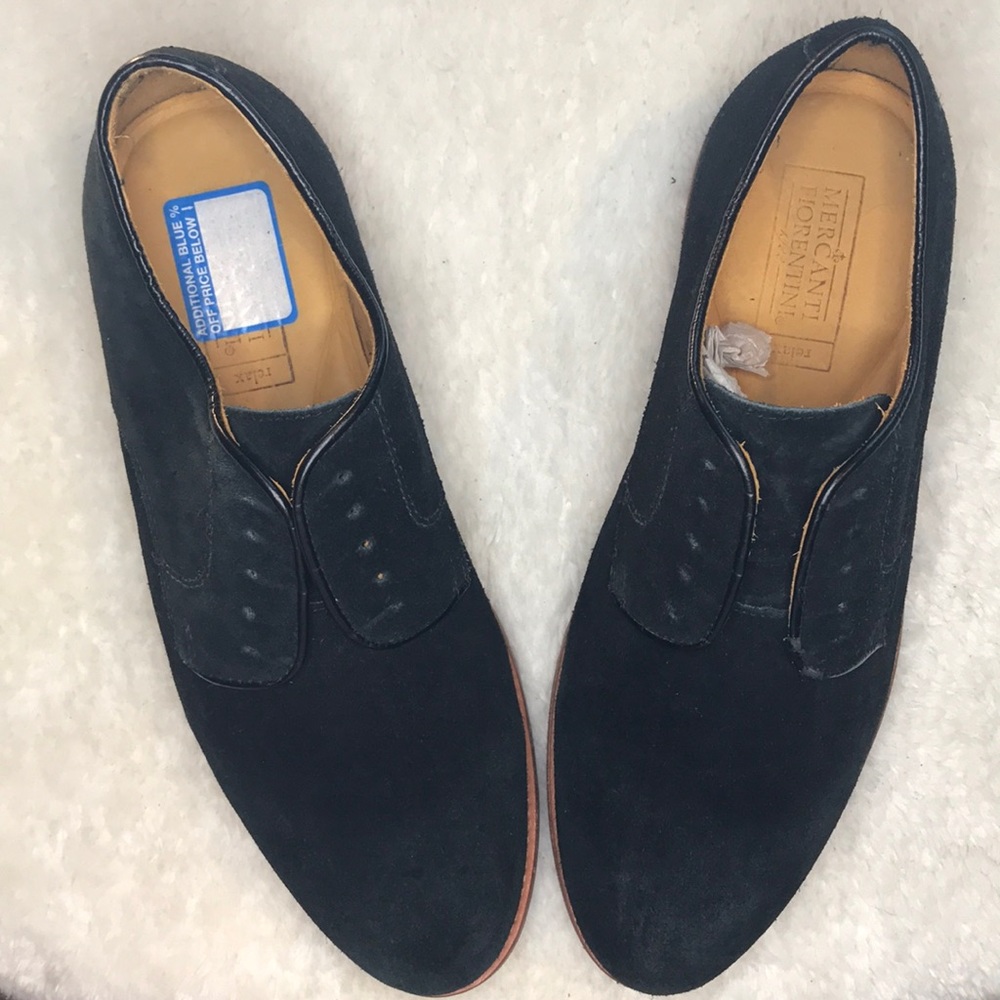 Mercanti Florentine Men’s Black Suede Shoes